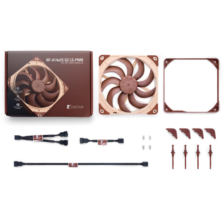Wentylator obudowy Noctua nf-a14x25 g2 ls-pwm (brązowy, 140 x 140 x 25 mm)