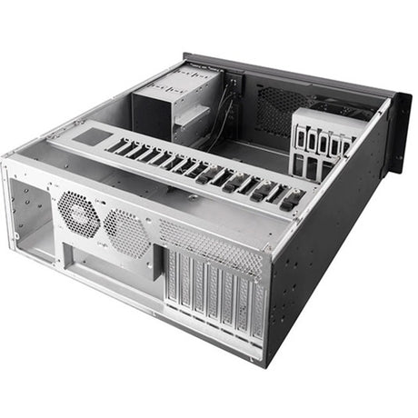 Obudowa rack Silverstone RM42-502 (czarna | 2x USB-A 3.2 (5 Gbit s) | 1x USB-C 3.2 (5 Gbit s) | 2x audio)