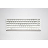 Ducky one 3 klasyczna, czysta biała klawiatura mechaniczna SF RGB (biała, układ US (Qwerty), wiśniowy MX brązowy, 65%, diody LED RGB, podwójny strzał PBT, możliwość wymiany podczas pracy, mechanika Quack)