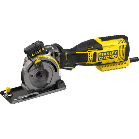 Ręczna piła tarczowa Stanley Fatmax 650w do wielu materiałów (żółto-czarna, z walizką)