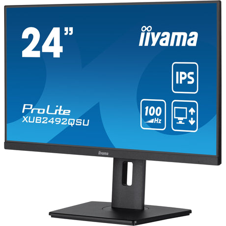 Monitor Iiyama prolite xub2492qsu-b1 23.8 (czarny (matowy), HDMI, display port, 3x USB-A, USB-C)