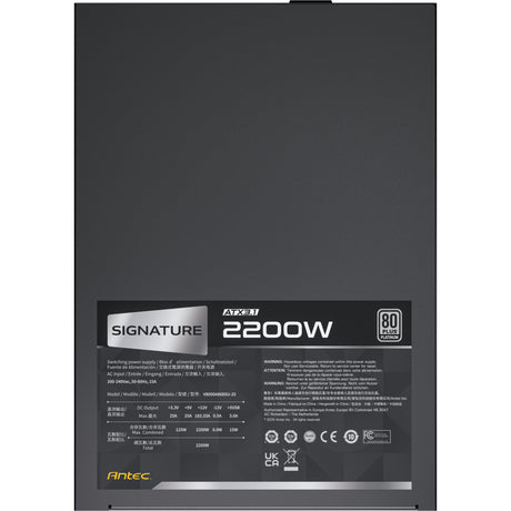Antec Signature 2200 Platinum atx3.1 modułowy zasilacz 2200 W (czarny, 2x 12v-2x6, 6x pcie)