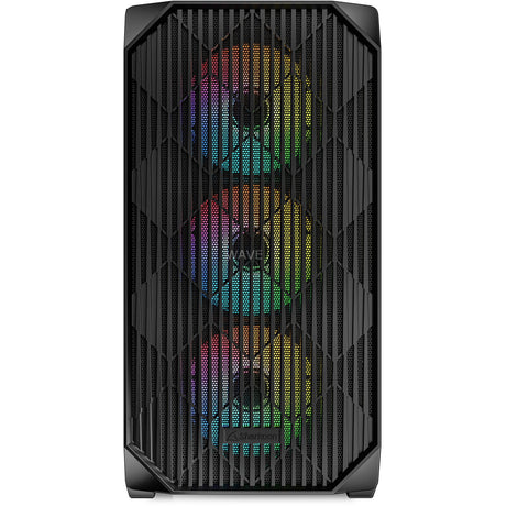 Obudowa mini tower Sharkoon mk3 rgb (czarna | 2x usb-a | 1x usb-c | rgb | szkło hartowane)