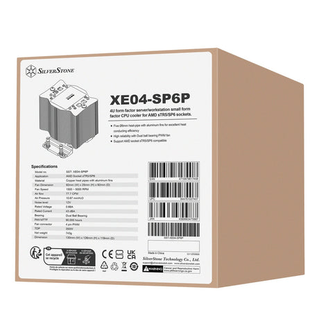 Chłodnica procesora Silverstone SST-XE04-SP6P (4-pinowe złącze wentylatora PWM)