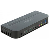 Delock Przełącznik HDMI KVM Przełącznik KVM (czarny, 4K 60 Hz, USB 3.0, audio)