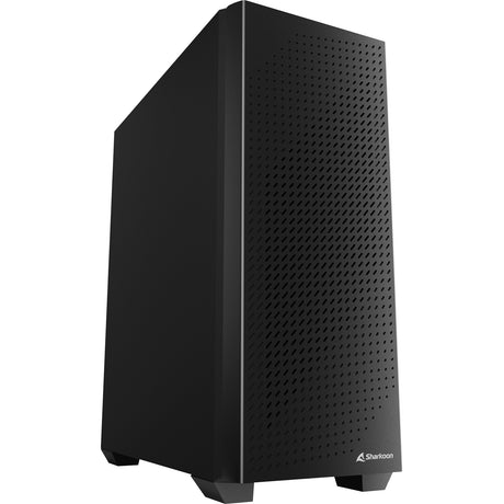 Czarna obudowa midi tower Sharkoon vs9 (czarna | 3x USB-A)