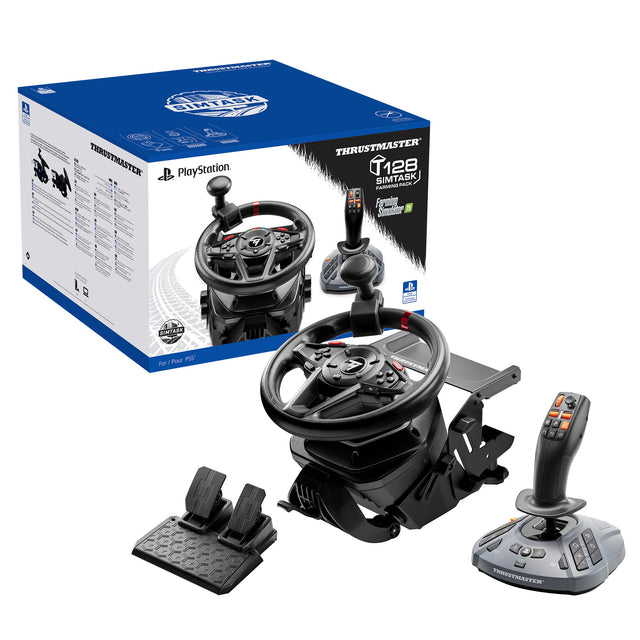 Thrustmaster t128 simtask farming pack simulatorset (zwart, playstation 5, pc)