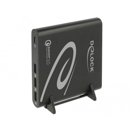 Delock Ładowarka USB 1x USB Typ-C + 3x USB Typ-A (czarna)
