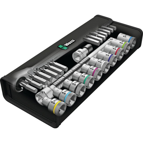 Zestaw grzechotek Wera 8100 sc 8 Zyklop Metal, dwustronny, zestaw narzędzi 1 2 (28 sztuk)