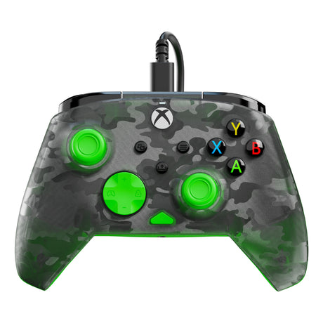 Kontroler przewodowy Turtle Beach Rematch Core (czarny zielony, Xbox Series X|S, Xbox One, PC)