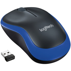 Logitech wireless mouse m185 (blue, retail)