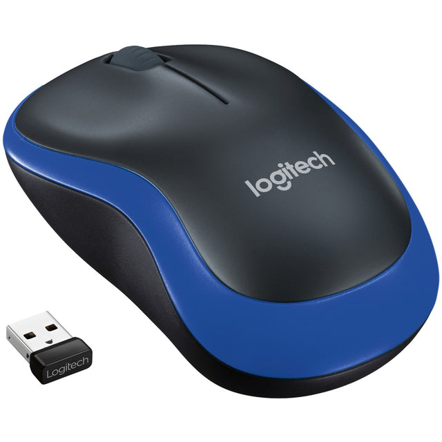 Logitech wireless mouse m185 (blue, retail)