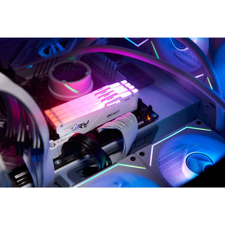 Kingston Fury 16 GB RAM DDR5-5600 (biały, KF556C40BWA-16, Beast RGB, XMP)