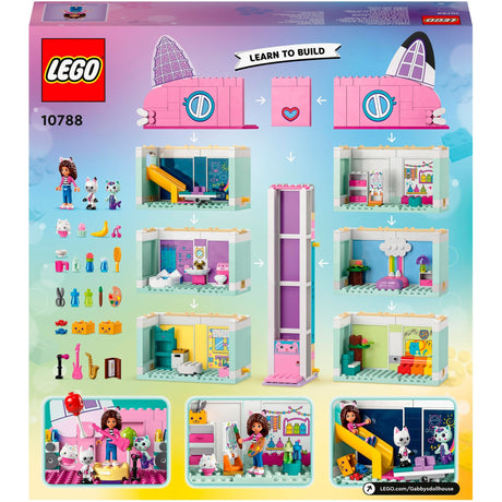 Lego Domek dla lalek Gabby Domek dla lalek Gabby Zabawki z 4 minifigurkami i akcesoriami dla dzieci 4+ - 10788