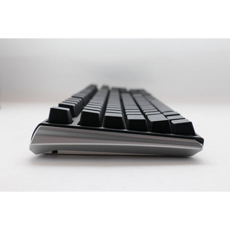 Ducky one 3 classic, klawiatura (czarno-biała, układ amerykański, cherry mx blue, dioda rgb, double-shot pbt, hot-swap, mechanika szarlatana)