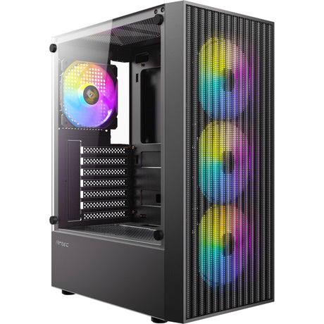 Obudowa midi tower Antec ax27 rgb Elite (czarna | 3x usb-a | szkło hartowane)