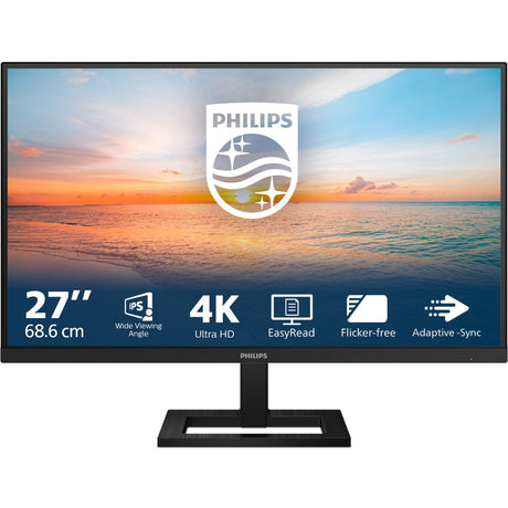 Philips 27e1n1900ae 00 27 Monitor 4k UHD (czarny, HDMI, 2x USB-A, USB-C)
