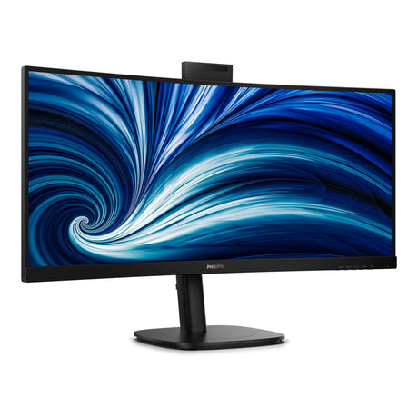 Philips 34b2u3600ch 34 curved ultrawide monitor (zwart, 1x displayport, 2x hdmi, 1x usb-c, 3x usb-a, 1x rj-45, 120 hz)