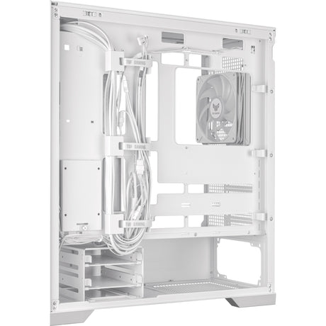 Obudowa midi tower Asus tuf gaming gt302 argb (biała | 2x usb-a | 1x usb-c | rgb | szkło hartowane)