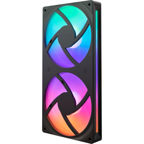Wentylatory rdzeniowe Nzxt f240 rgb (czarne, 2 sztuki, 240 x 120 x 26 mm)