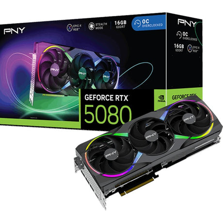 Karta graficzna Pny Geforce RTX 5080 Arbb OC (DLSS 4, 3x Display Port, 1x HDMI 2.1)