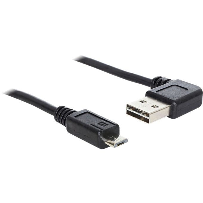 Delock kabel easy-usb-a 2.0 90° > micro-usb-b (czarny, 2 metry)