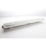 Ducky one 3 klasyczna, czysta biała klawiatura mechaniczna rgb (biała, układ amerykański (qwerty), wiśnia mx cicha czerwona, 100%, dioda rgb, podwójny strzał pbt, możliwość wymiany podczas pracy, mechanika szarlatanu)