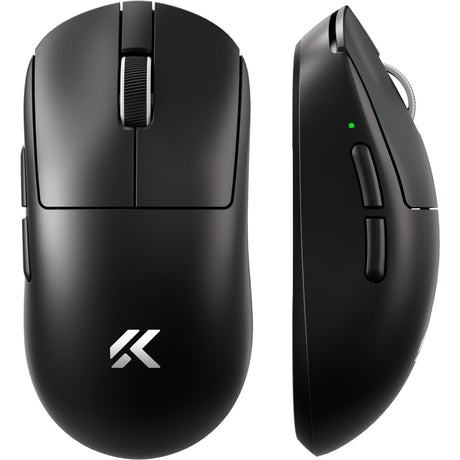 Mchose a7 v2 ultra gaming muis (zwart, 42.000 dpi, 8k, 2.4 ghz bluetooth usb-c)