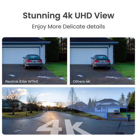 Kamera bezpieczeństwa Reolink Elite W740 (biała, 4k, 8mp, Wi-Fi 6)