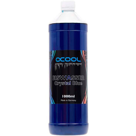 Płyn chłodzący Alphacool Eiswasser Crystal Blue z aktywnym promieniowaniem UV (niebieski, 1000 ml)