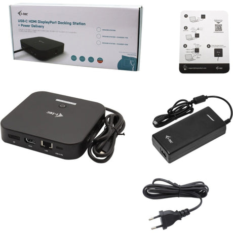 Stacja dokująca I-tec USB-C HDMI DP z zasilaniem 100 W (czarna)
