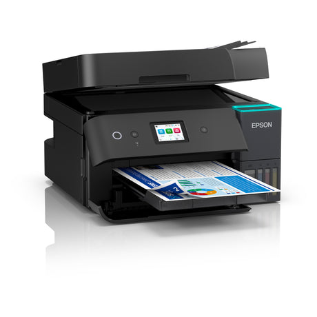 Uniwersalna drukarka atramentowa Epson ecotank et-4950 (czarna, faks, skanowanie, kopiowanie, WiFi, w tym atrament do 3 lat)
