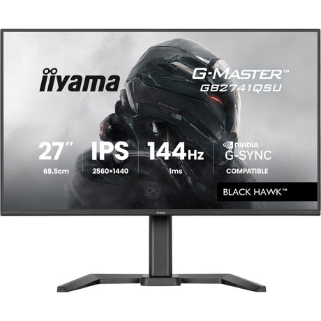 Monitor do gier Iiyama G-Master Black Hawk GB2741QSU-B1 27 (czarny, HDMI, DisplayPort, 2x USB-A, USB-B, 144 Hz)