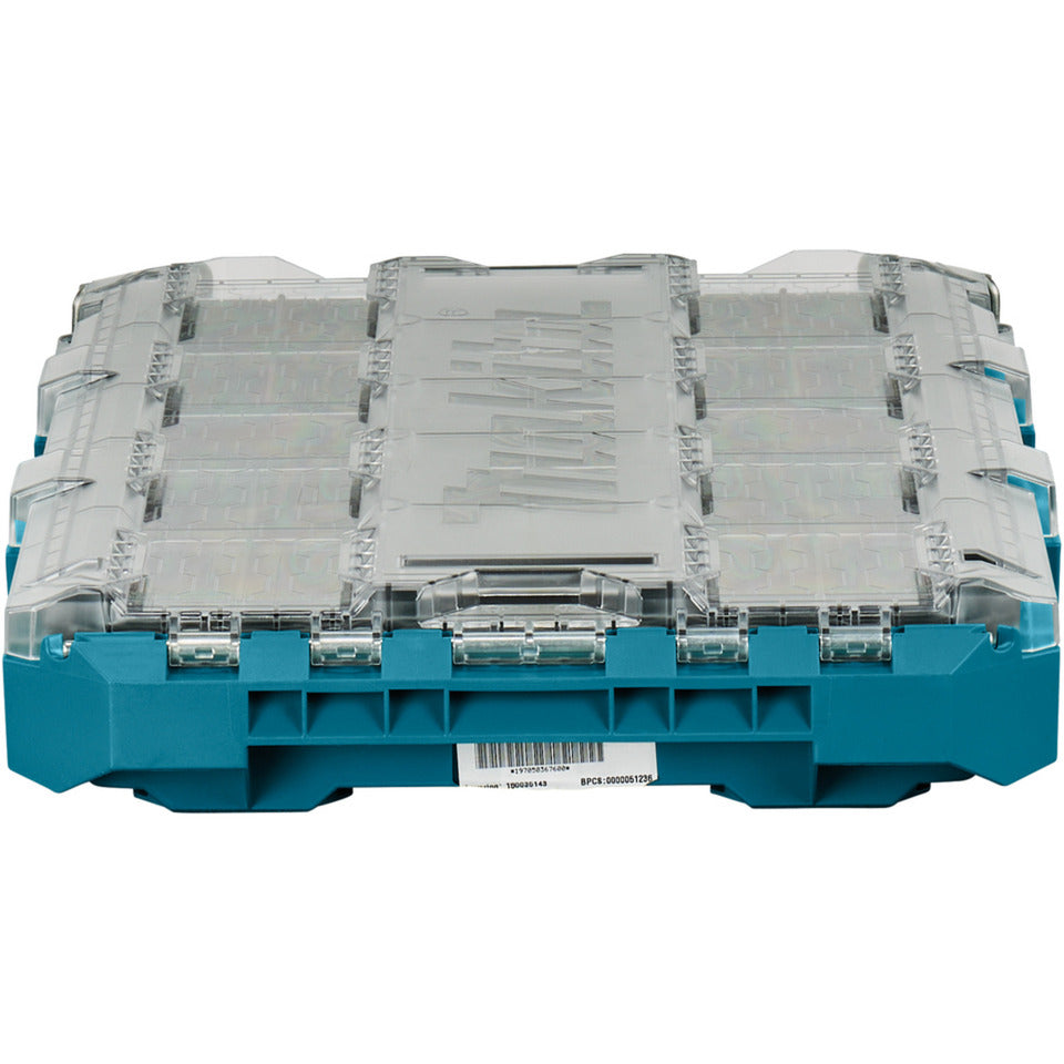 Płaska skrzynka narzędziowa Makita Maktrak P-91051 (niebiesko-czarna)