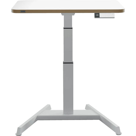 Biurko Leitz ergo typu sit-stand elektryczne - regulowana wysokość - małe biurko - z funkcją pamięci - 80 x 60 cm - biały