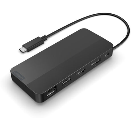 Stacja dokująca podróżna Lenovo USB-C na 2 ekrany (z adapterem) stacja dokująca (czarna)