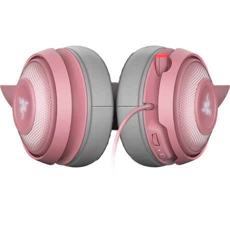Nauszny zestaw słuchawkowy do gier Razer Kraken Kitty V2 Pro RGB (różowy)