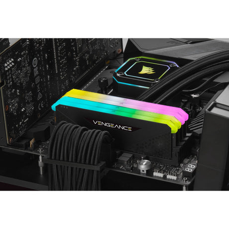 Corsair Vengeance RGB RS 16 GB DDR4-3200 (2x 8 GB) RAM (czarny, cmg16gx4m2e3200c16, xmp 2.0)