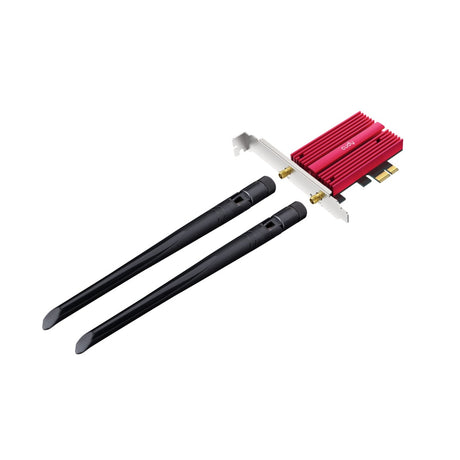 Adapter Cudy AX5400 Wi-Fi 6e Bluetooth 5.3 PCI-E WLAN (czerwony)