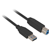 Kabel Sharkoon USB-A 3.0 > USB-B (czarny, 5 metrów)