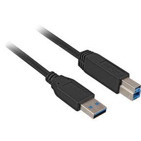 Kabel Sharkoon USB-A 3.0 > USB-B (czarny, 5 metrów)