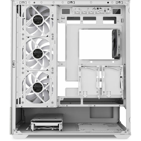 Obudowa midi tower Sharkoon ak7 argb (biała | 2x USB-A | 1x USB-C | RGB | szkło hartowane)