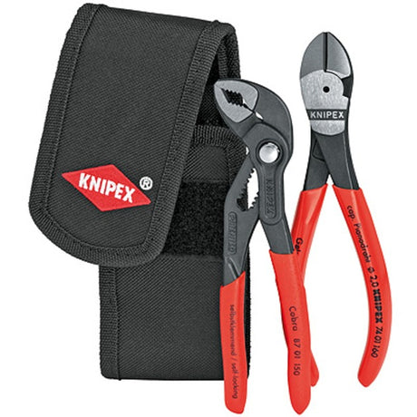 Knipex 002072v02 Zestaw 2 mini szczypiec w torbie na pasek