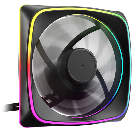 Wentylator obudowy Sharkoon Shark Light RGB PWM (czarny, 120 x 120 x 25 mm)