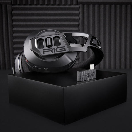 Nauszny zestaw słuchawkowy do gier Nacon rig 600 pro hs (czarny, playstation 5, playstation 4, Windows, Nintendo Switch, Android, iOS)