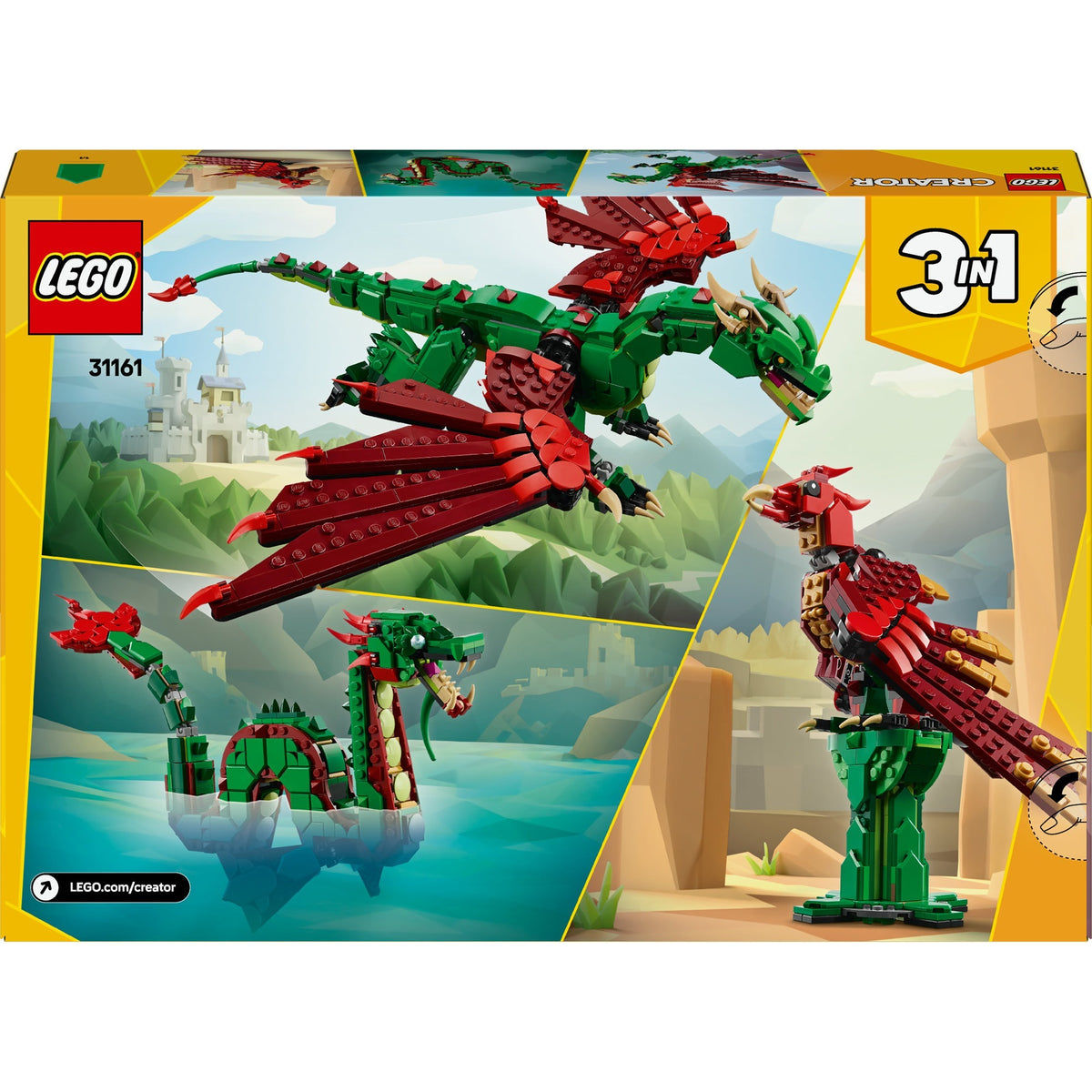 LEGO Creator 3w1 średniowieczny smok - 31161