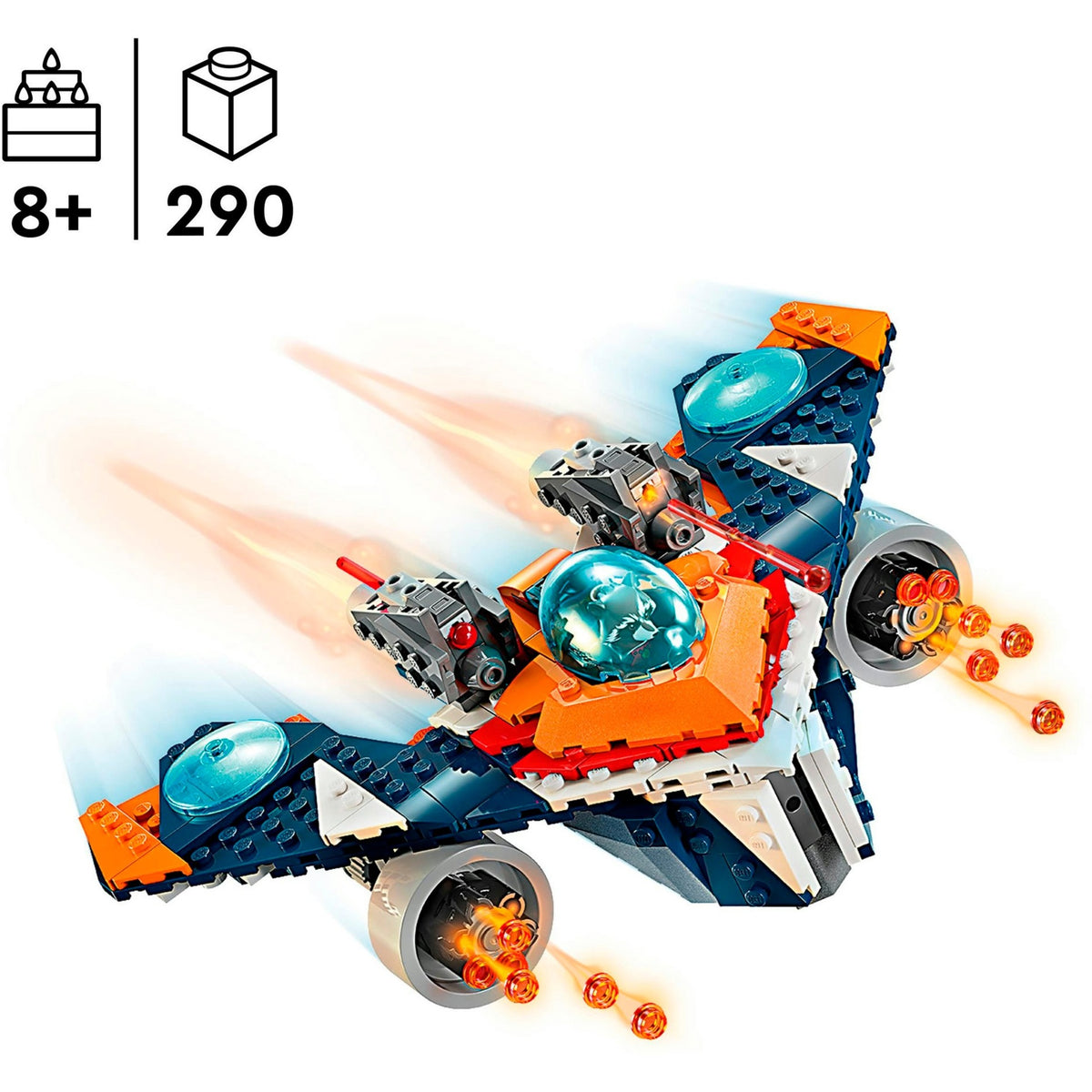 Lego Marvel - zabawki konstrukcyjne rakiety Warbird kontra Ronan (76278)