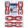 Zestaw szczypiec do pierścieni zabezpieczających Knipex 00 20 04 v01 (czerwony czarny, 8 szt.)