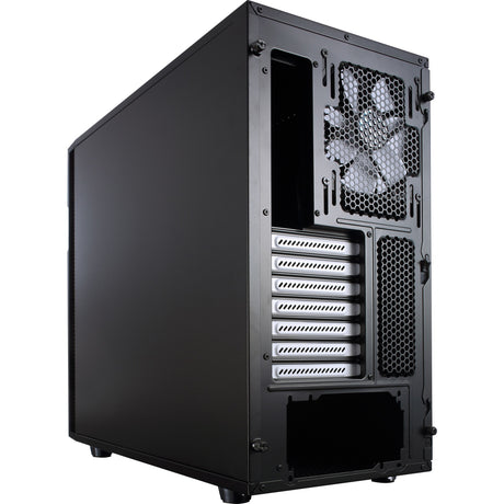 Konstrukcja fraktalna definiuje obudowę midi tower r5 (czarna | 4x usb-a)