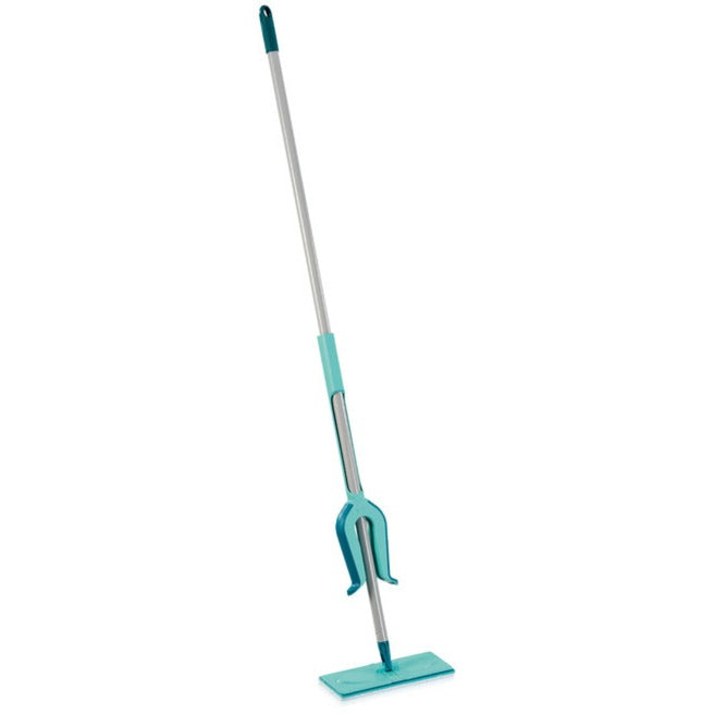 Wycieraczka podłogowa Leifheit Picobello s micro duo z rączką - szerokość wycierania 27 cm - turkusowo - szara